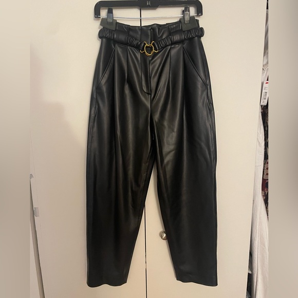 NWT Veronica Beard Vegan Leather Pants - Picture 6 of 9